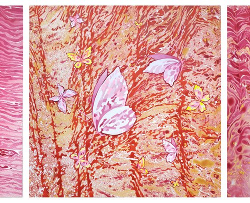 Set of 3 «Queit Meadow» by Mariia Raskin