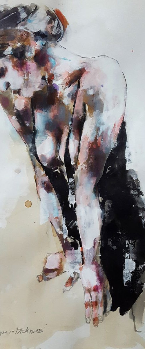 5-17-19 figure in black dress, by Thomas Donaldson
