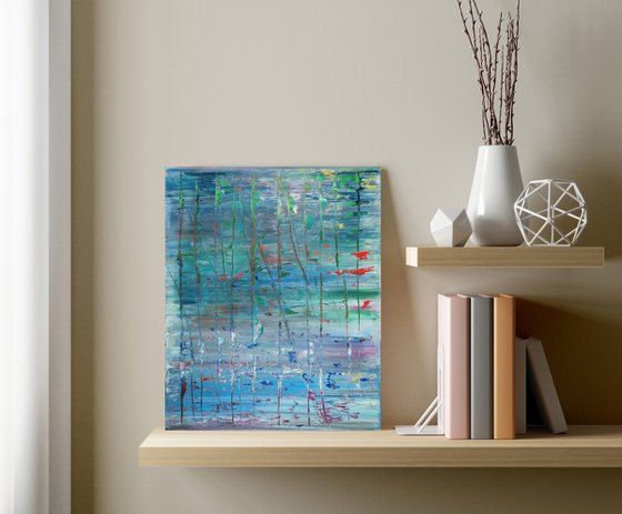 45x55 cm | 17.5 x 21.5″ Original Abstract painting Canvas Art