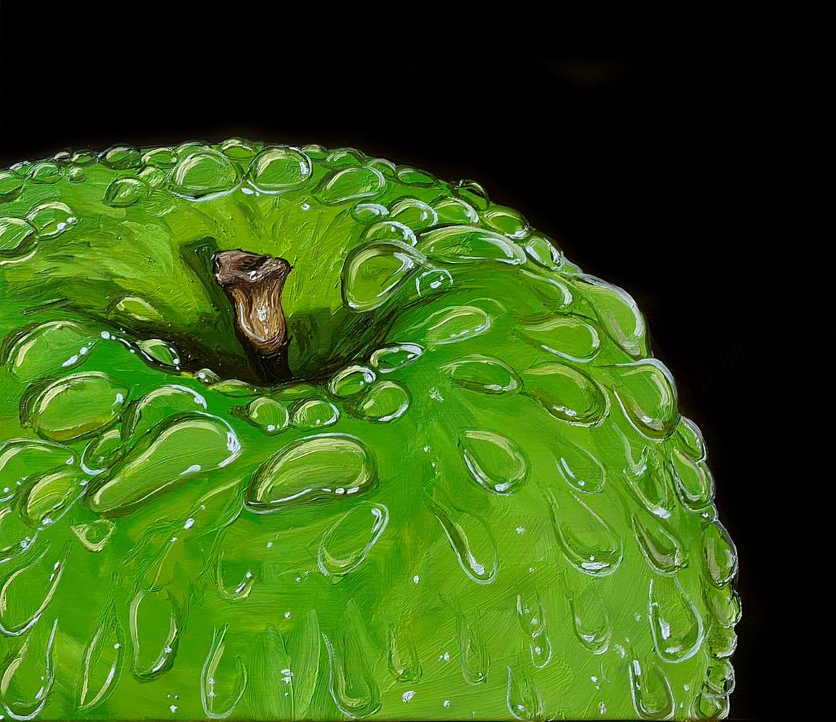 Green Apple by Elena Adele Dmitrenko