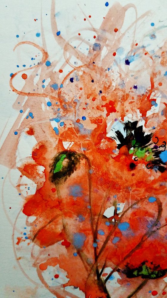 Explosion of happiness #40/gift idea/Free shipping in USA for any of my artworks