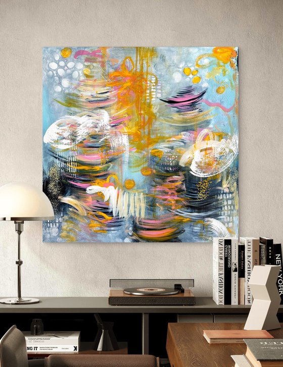 Where Pink Warms the Blue