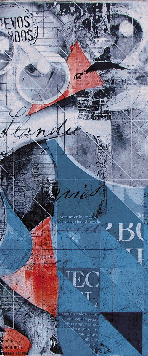Collage_43_40x40 cm_Red pop Portrait by Manel Villalonga