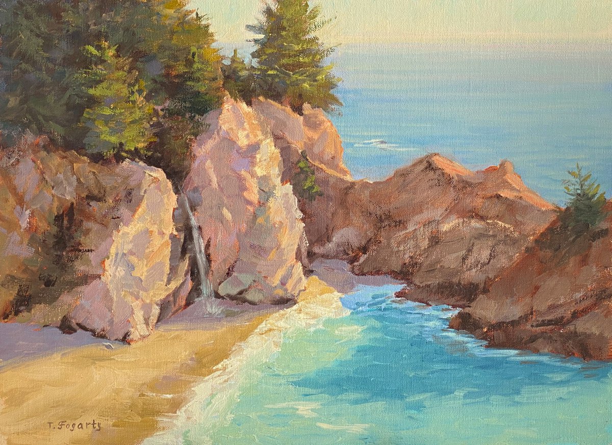 Rhapsody In Turquoise. Mcway Falls. By Tatyana Fogarty, 16 X 12, Artwork For Sale On Artfinder