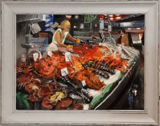 Spanish Fish Market Barcelona