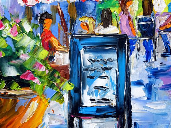 In a Parisian Street Café