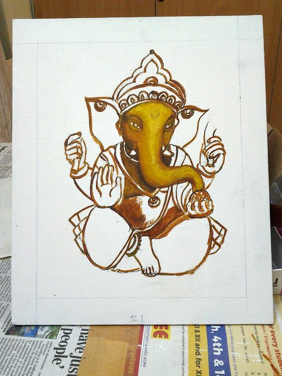 Lord Ganesha the cute one
