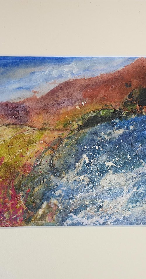 Seasons - Summer Stream, Foxgloves by Teresa Tanner