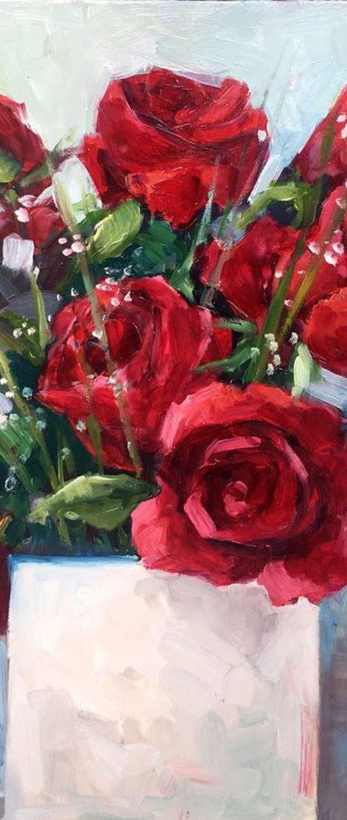 Red Roses02 by Bahareh Kamankesh