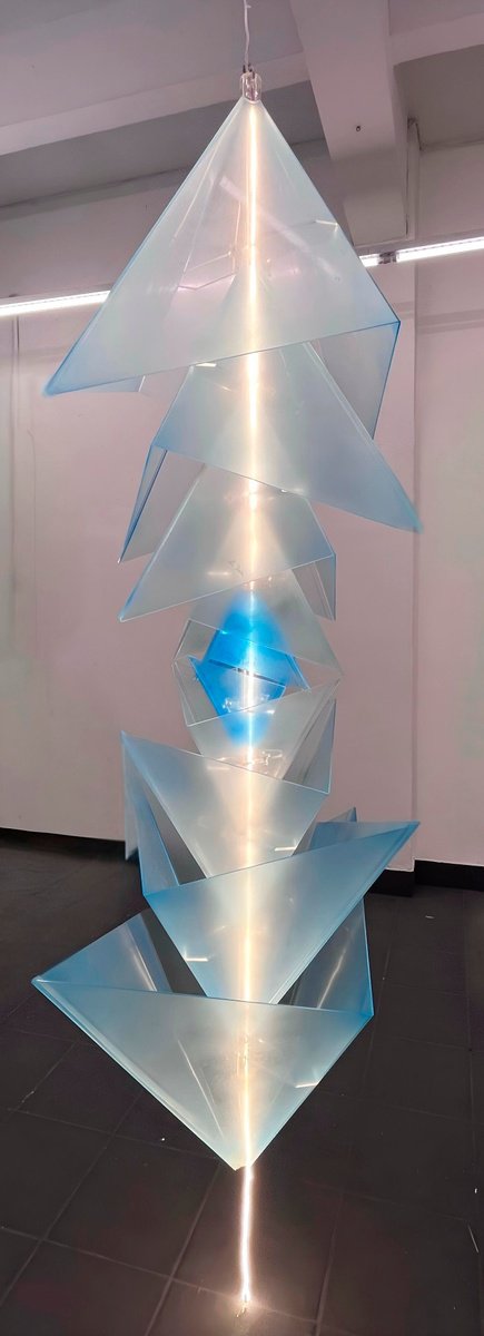 Abstract Sculpture By Catia Goffinet, 31 X 98, Multiverses, Original Artwork