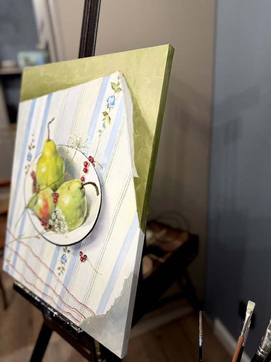 Blue Symphony on the Kitchen Table