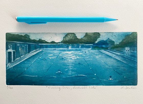 Evening Swim, Brockwell Lido