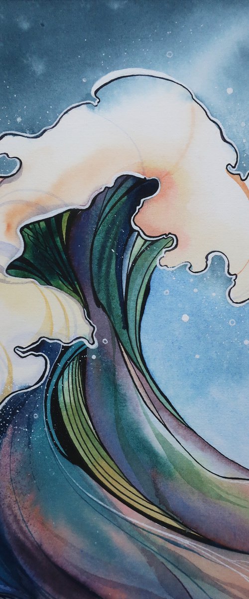 Coastal wave III by Alla Vlaskina