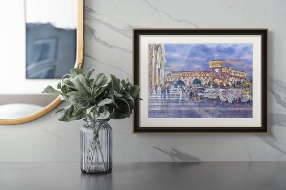 The Square in the Evening