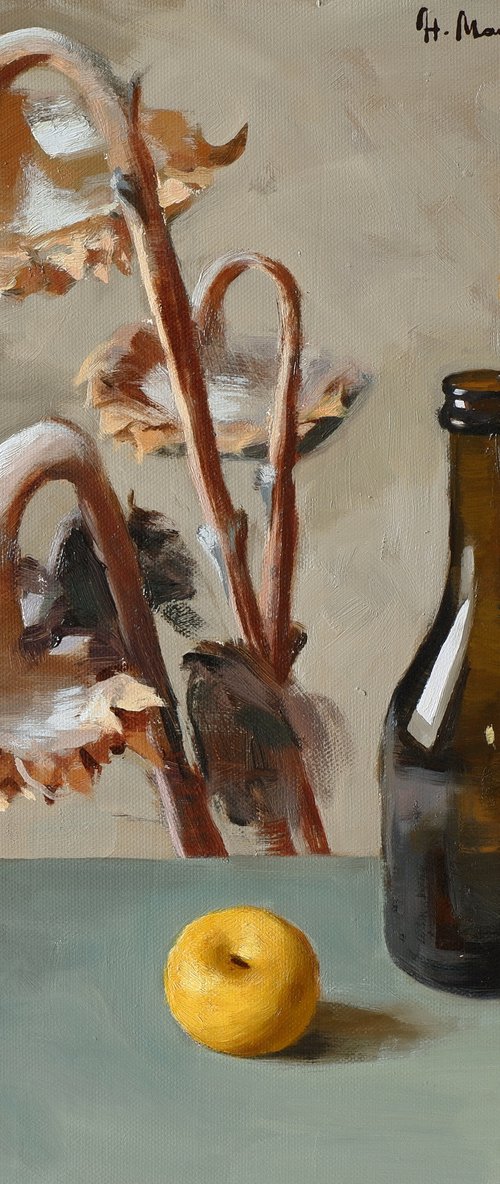 Still life with sunflowers by Nikita Maksimchuk