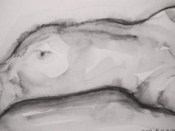 Reclining female nude
