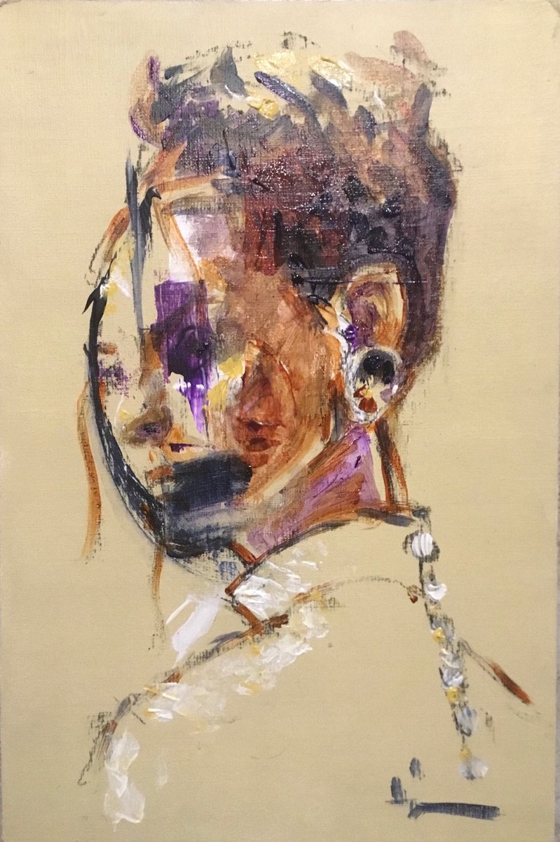 Black Eyed Girl By Dominique Deve, 11 X 16, Artwork For Sale On Artfinder