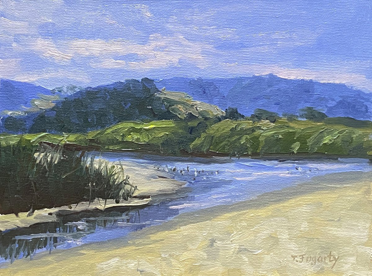 Carmel River Beach Morning View by Tatyana Fogarty