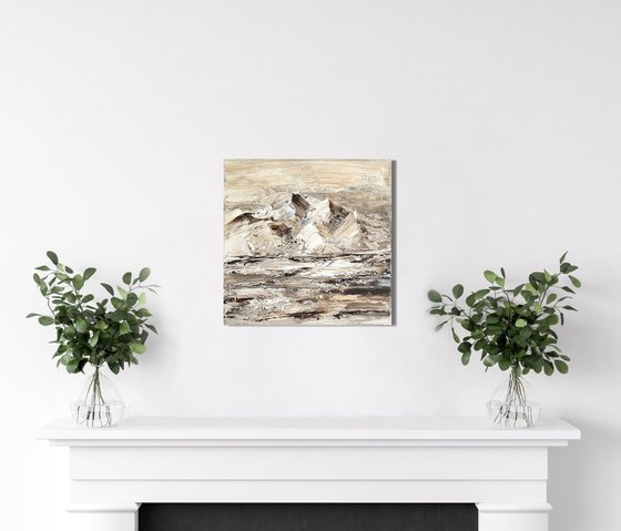 Textured Peaks in Earth Tones