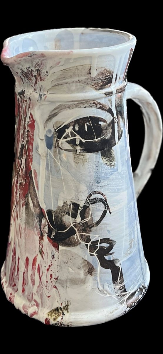 Expressive Abstract Clay Sculpture By Eduard Belsky, 7 X 11, Sight, Original Artwork