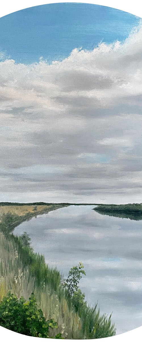«Kopanovo», 60 х 60 cm, oil on canvas by Marina Zotova