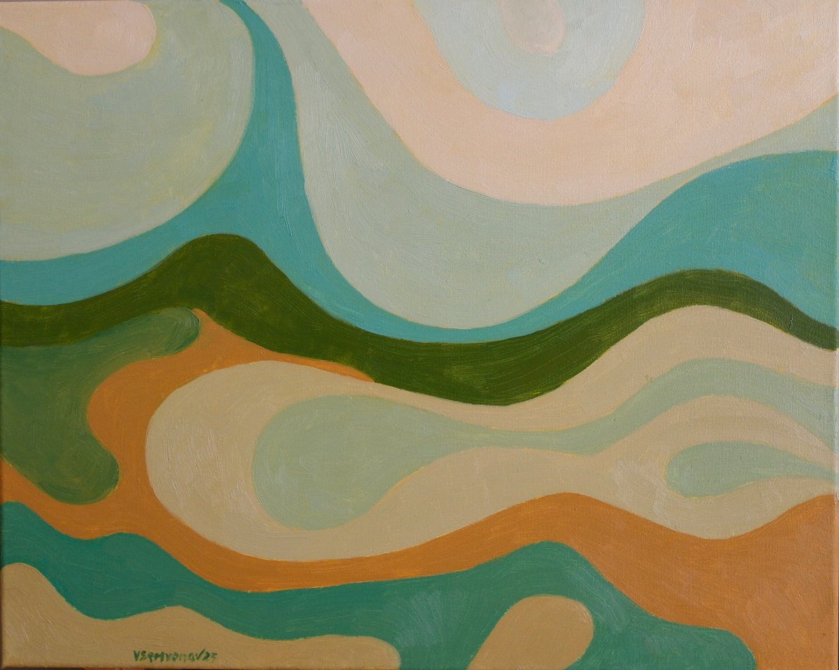 Expressive Abstract Oil Painting By Juri Semjonov, 20 X 16", My Dreams, Original Artwork