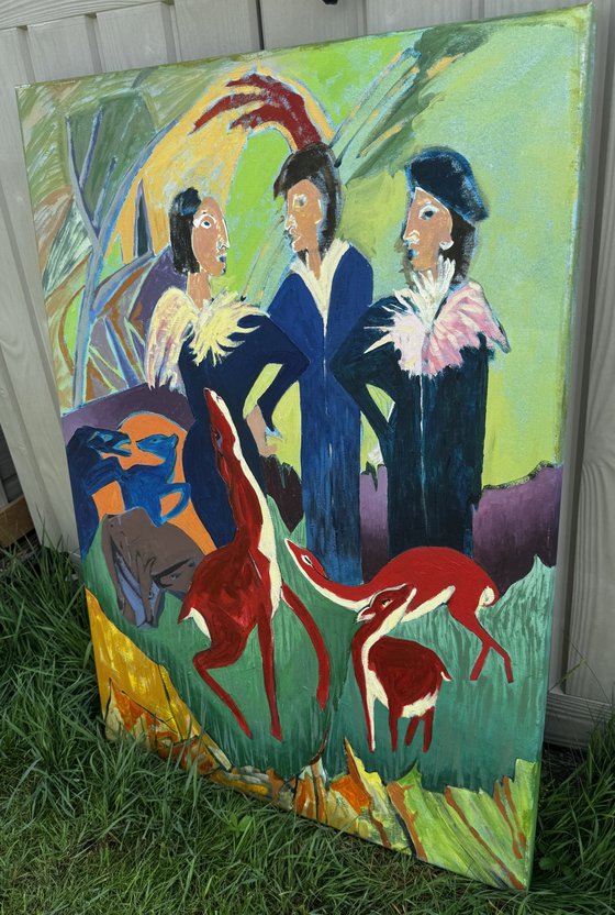 “Ladies In the Deer Forest”