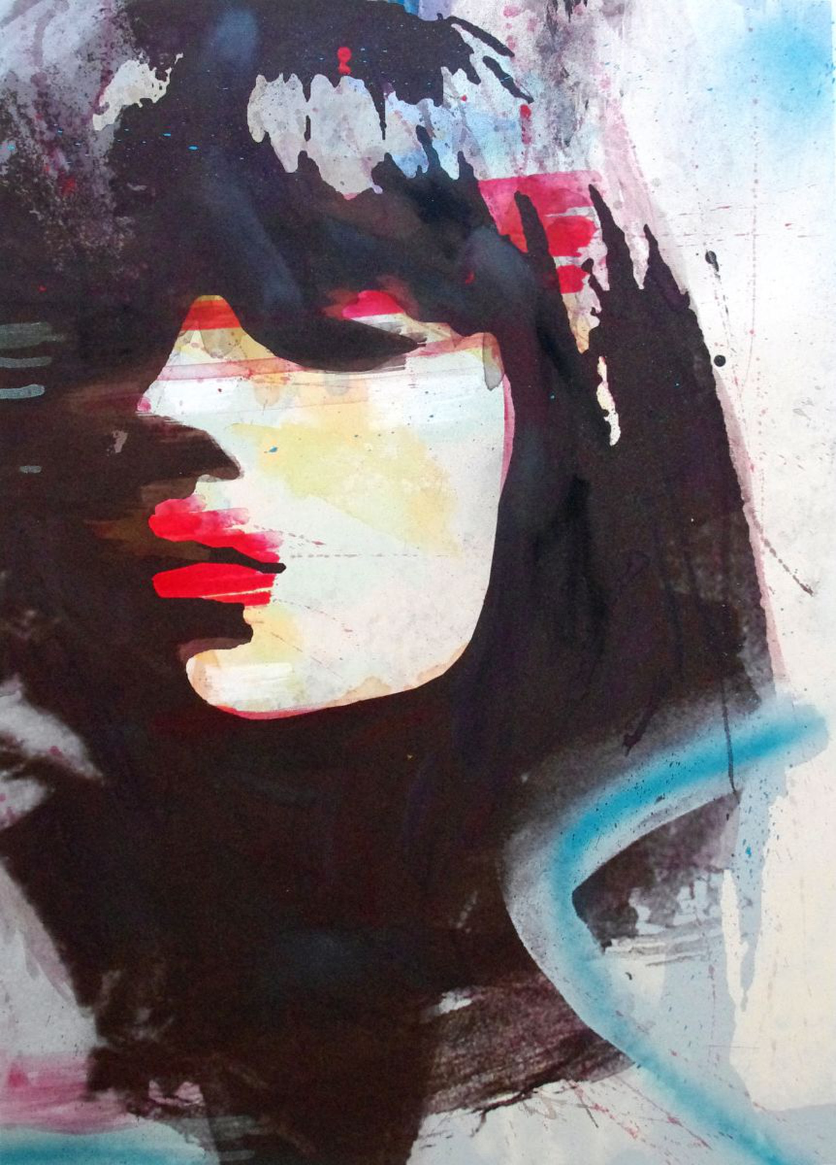 Red Lips Portrait Of A Beautiful Lady New Co Artfinder