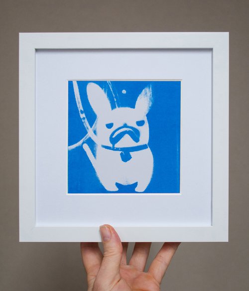 'Polar' French Bulldog (small framed artists proof) by AH Image Maker
