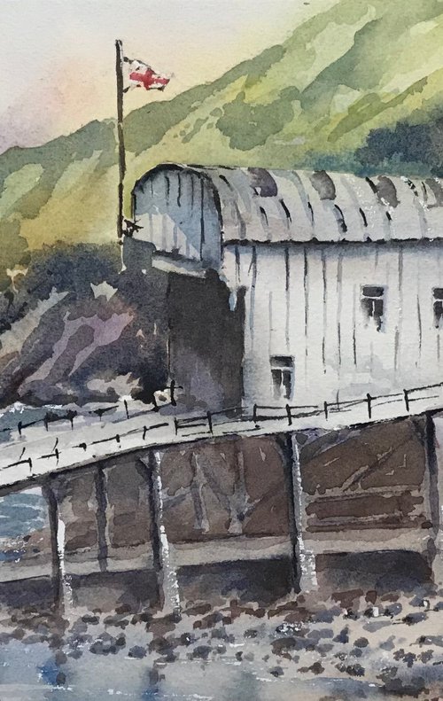St. Justinians Lifeboat station by Vicki Washbourne