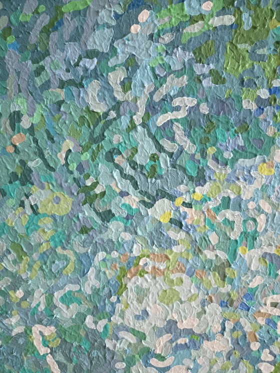 Washed Sand, 42 x 42"