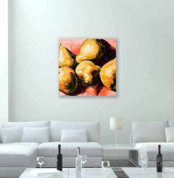 Pears 1 Oil painting by Bill Stone | Artfinder