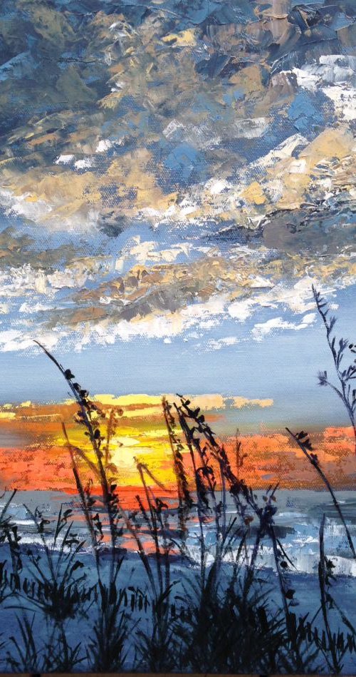 Sunset over the Sand Dunes by Emma Bell
