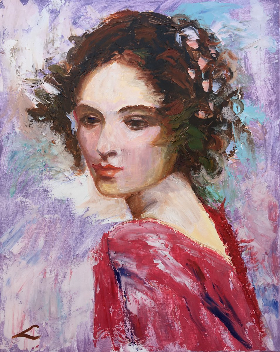 Female portrait by Elena Sokolova