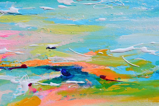 Blushing Sea Sunset - Colorful Seascape