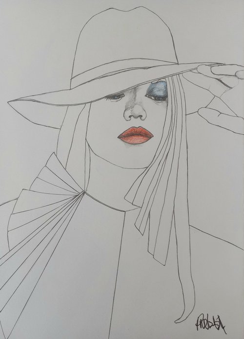 Fashion Girl Hat by Paul Nelson-Esch