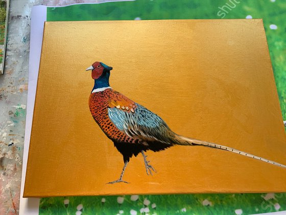 Pheasant ~ on Gold
