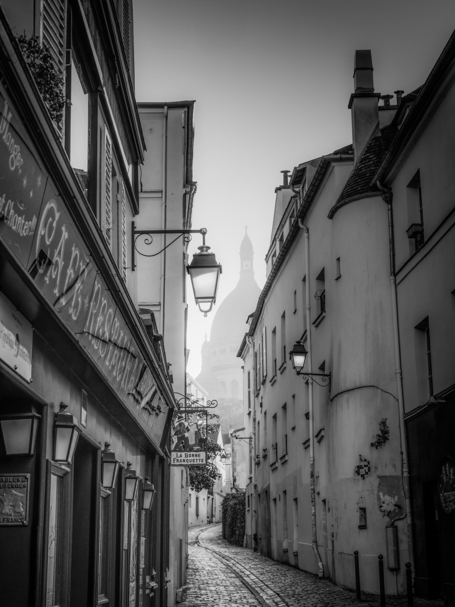 Photorealistic Cityscapes Photograph By Harv Greenberg, 30 X 40, Whispers To Montmartre, Original Artwork