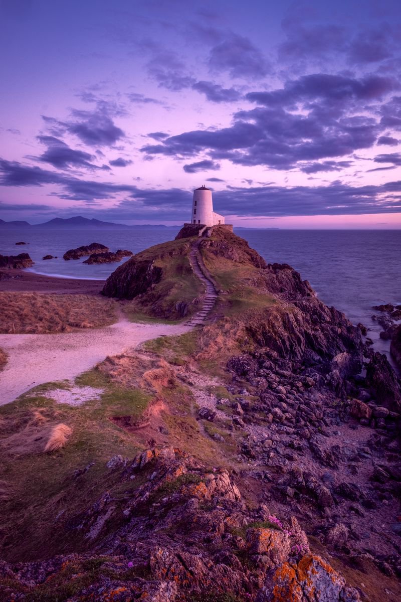 Photorealistic Landscape Photograph By Paul Nash, 16 X 24", Llanddwyn Lighthouse Anglesey, Original Artwork