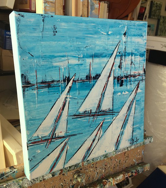 RESERVED - Sailing By  12x12