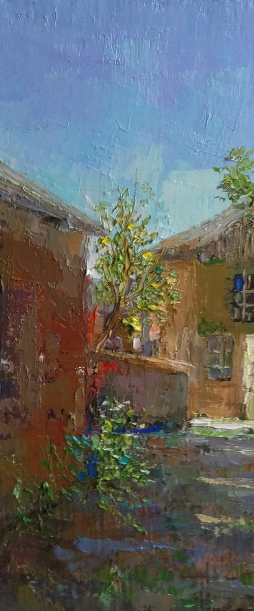 Landscape (25x35cm, oil painting, impressionistic) by Kamsar Ohanyan