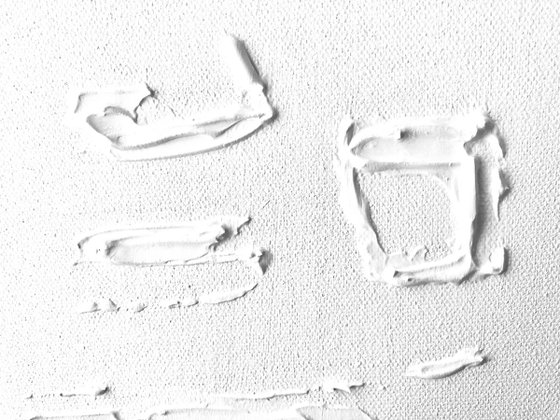 White abstraction snow