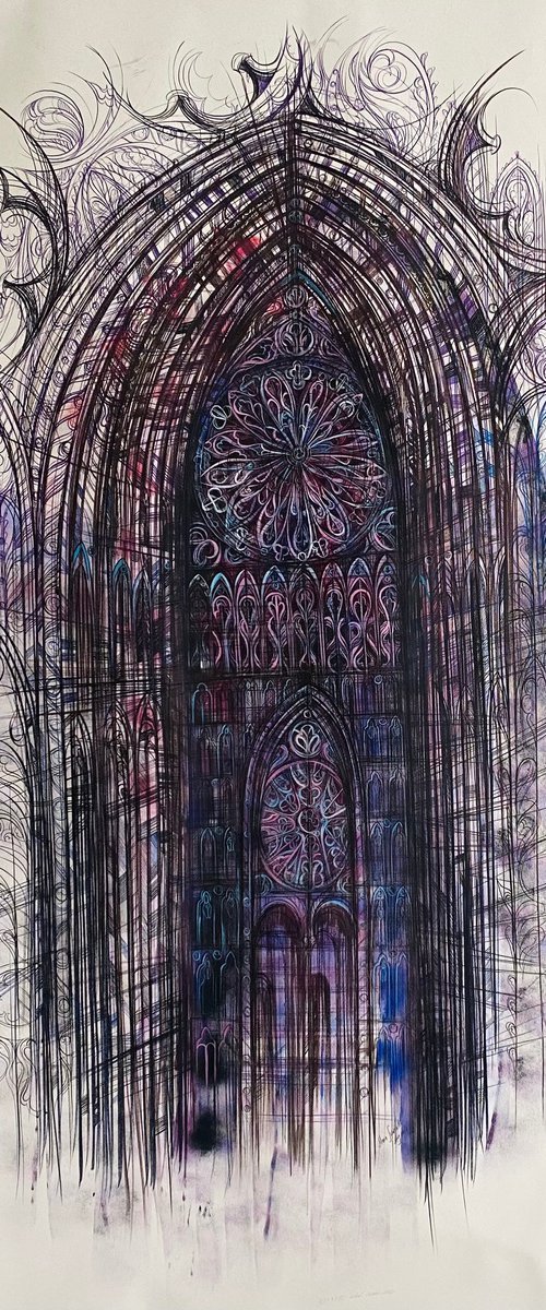 Reims Cathedral by Maria Susarenko