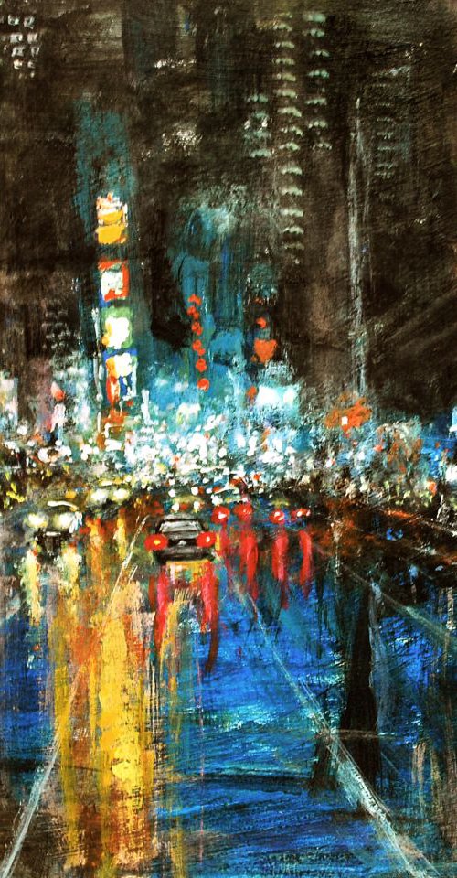 New York in night 14 by Vishalandra Dakur