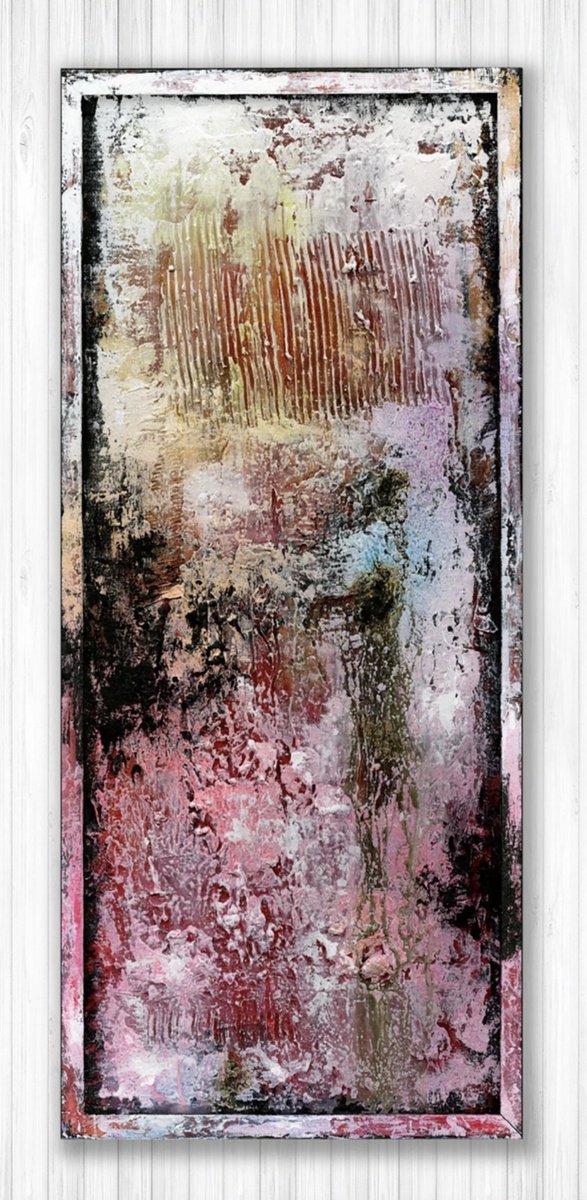 Expressive Painting , When Love Remains 3 By Kathy Morton Stanion, 13 X 28, Artwork For Sale On Artfinder