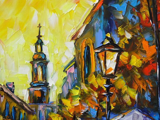 City in the Evening Light