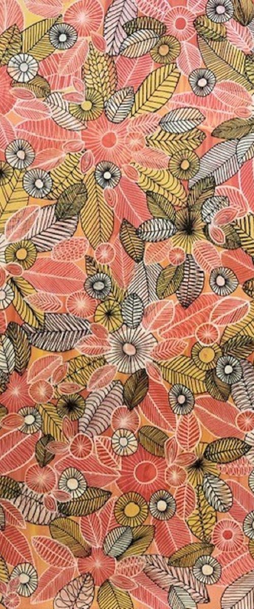 Flowers and leaves - CZ19032 by Carol Zsolt