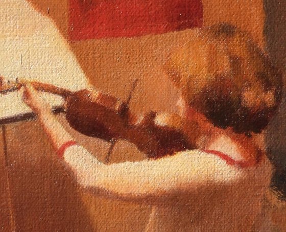 Violin lesson at midnight
