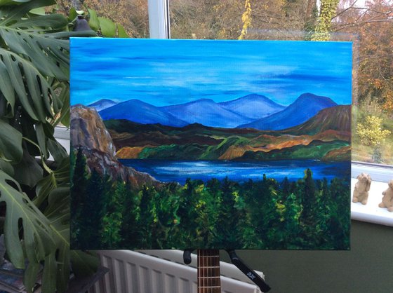 Mountain Landscape (large ready to hang canvas)