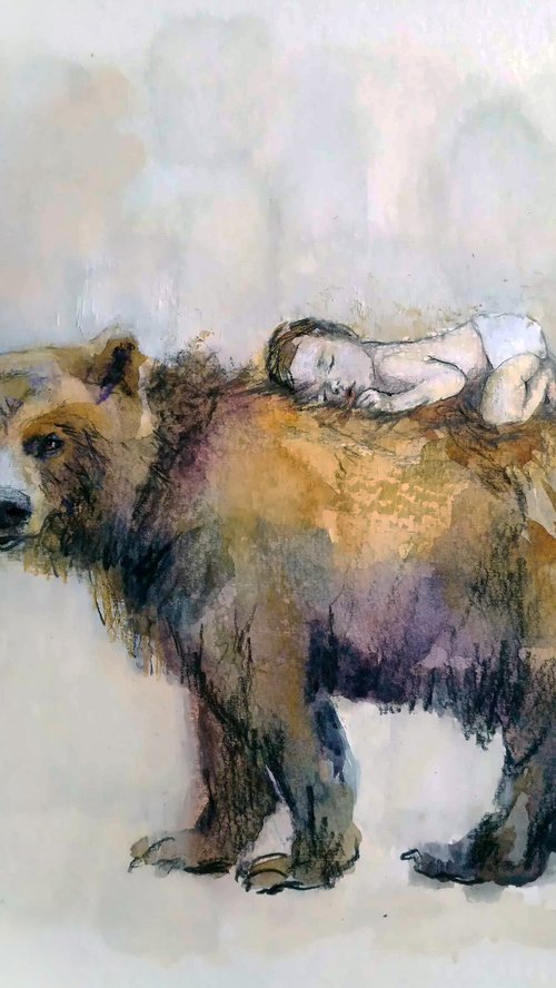 The Bear and the child by Andja Zivadinovic